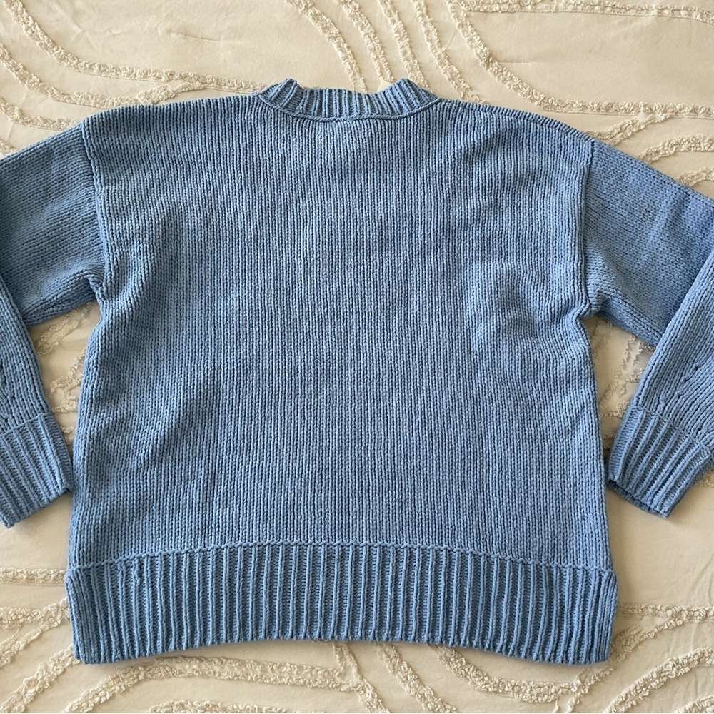 Aerie Light Blue Crew Neck Sweater S - Picture 7 of 10
